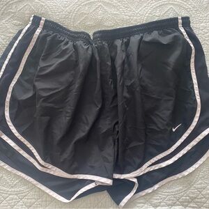 2X Nike Black Athletic Shorts with White Trim